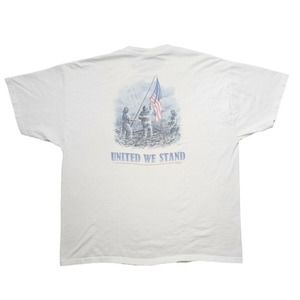 Vintage ERFD T-SHIRT Men’s XL New York Fire Department 9-11 Memorial Tee White